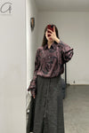 Geoffrey B. Small shirt GRS08 black coffee print 22